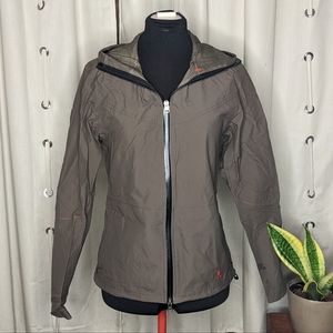Chrome gray Storm Pasha cycling rain jacket Medium